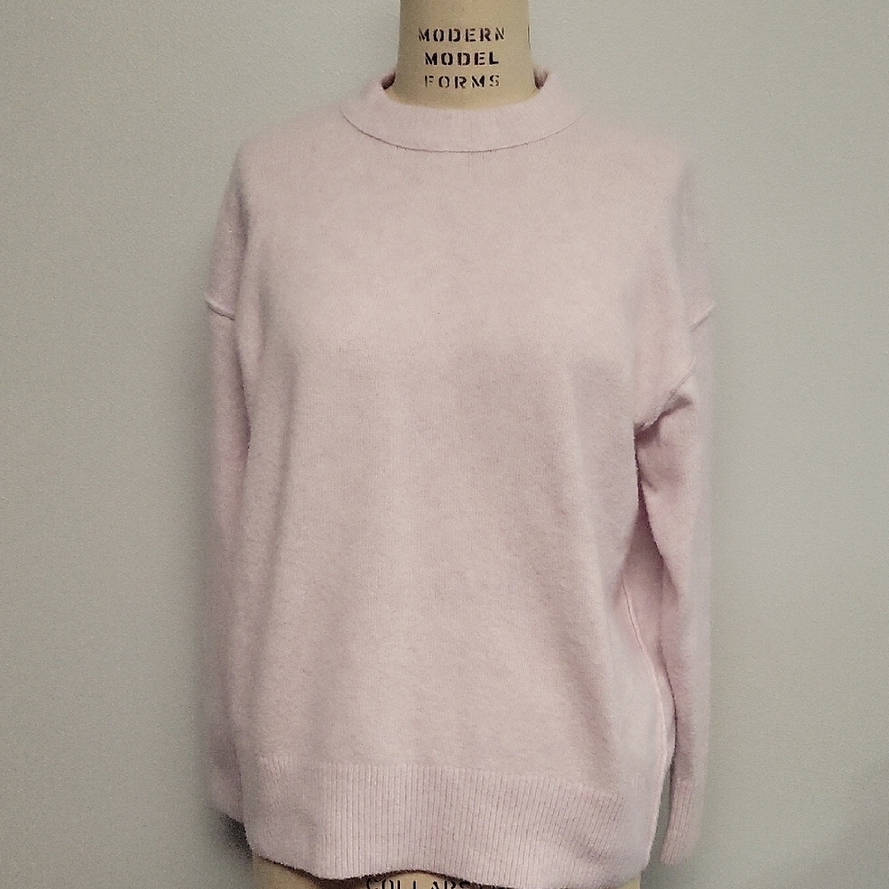 aerie Cozy Light Pink Crewneck Sweater